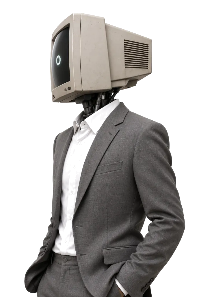 Mainframe Retro Character - Far Left