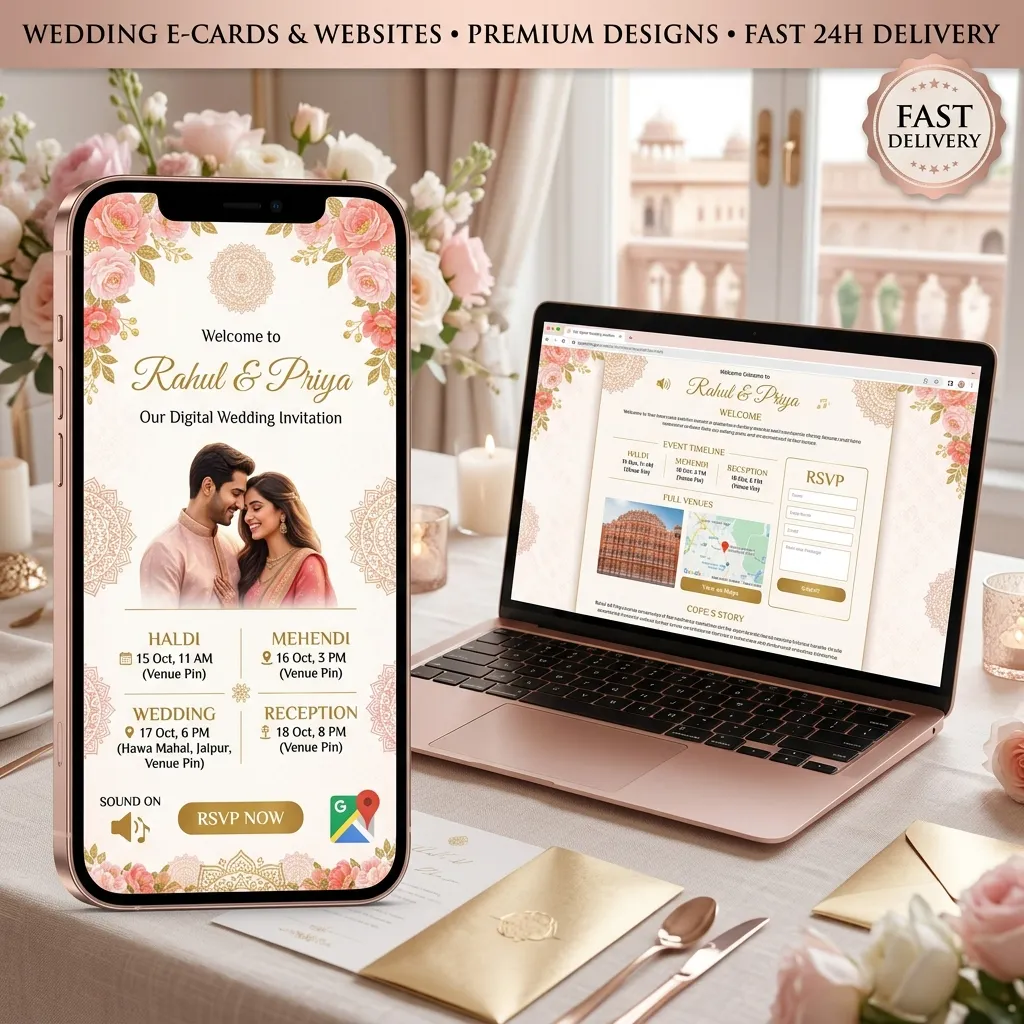 Digital Wedding Invitation